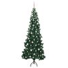 vidaXL &Aacute;rbol de Navidad Artificial de Esquina Verde 240 cm PVC y Metal