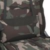 vidaXL Silla gaming con reposapi&eacute;s tela negro y camuflaje