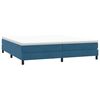 vidaXL Cama box spring sin colch&oacute;n terciopelo azul oscuro 200x220 cm