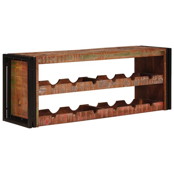 vidaXL Estante de Vino Marr&oacute;n 100 x 45 x 33 cm Madera reciclada maciza