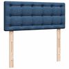 vidaXL Cama box spring con colch&oacute;n tela azul 120x190 cm
