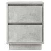 vidaXL Armario de Noche 2 pcs Gris Concreto 39 x 34,5 x 50 cm