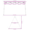 vidaXL Estructura columpio exterior ancho 341 x alto 185 cm
