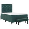 vidaXL Cama tipo Box Spring Verde oscuro 120 x 190 cm Terciopelo