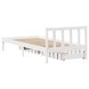 vidaXL Estructura cama sin colchón madera maciza pino blanca 100x200cm