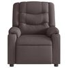 vidaXL Sill&oacute;n reclinable de tela marr&oacute;n oscuro