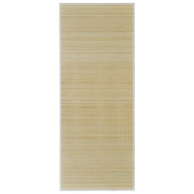 vidaXL Alfombra rectangular de bambú natural 80 x 300 cm