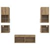 vidaXL Unidades de pared para TV 8 pcs Roble artesanal
