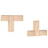 vidaXL Muebles para TV 6 piezas madera maciza de pino