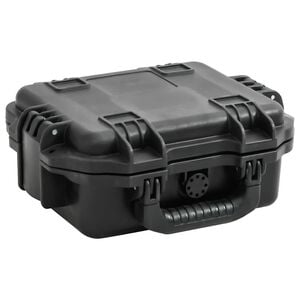vidaXL Malet&iacute;n port&aacute;til de vuelo PP negro 30x24,5x12,5 cm