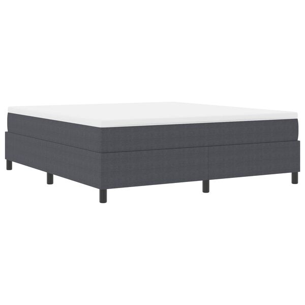 vidaXL Cama de plataforma Gris oscuro 180 x 200 cm Tela de Pana