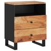 vidaXL Mesita de noche madera acacia madera contrachapada 50x33x62 cm