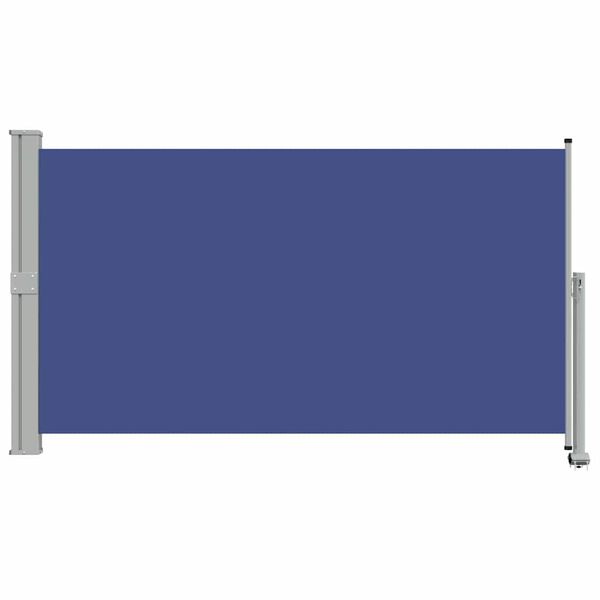 vidaXL Toldo lateral retr&aacute;ctil para patio azul 140x300 cm