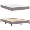 vidaXL Cama tipo Box Spring con colch&oacute;n Taup&eacute; 140 x 190 cm tela