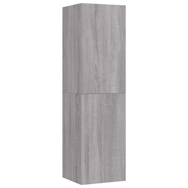 vidaXL Mueble para TV de pared gris Sonoma 30,5x30x110 cm