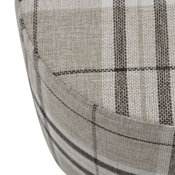 vidaXL Taburete bloque redondo de tela