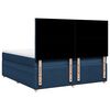 vidaXL Cama box spring con colch&oacute;n tela azul 200x200 cm