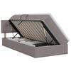 vidaXL Cama con almacenamiento y colch&oacute;n Topo 90 x 200 cm Terciopelo