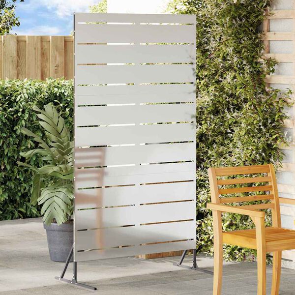 vidaXL Pantalla de Privacidad Gris 100 x 50 x 180 cm Acero