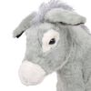vidaXL Burro de peluche de pie gris XXL