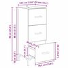vidaXL Aparador Roble artesanal 34,5 x 34 x 90 cm Madera de ingenier&iacute;a