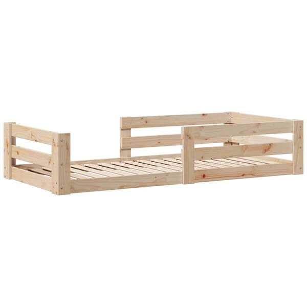 vidaXL Estructura de cama sin colchón 80x160 cm madera maciza de pino