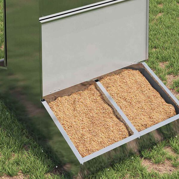 vidaXL Comedero para Cerdo Plateado 82 x 51 x 91,5 cm