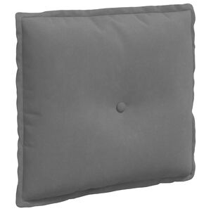 vidaXL Coj&iacute;n de Espalda Gris oscuro 50 x 45 cm Tela de microfibra
