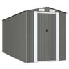 vidaXL Cobertizo de jard&iacute;n acero galvanizado gris claro 192x440x223 cm