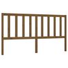vidaXL Cabecero de cama madera maciza de pino marr&oacute;n miel 206x4x100 cm