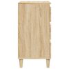 vidaXL Mesita de noche madera contrachapada roble sonoma 40x35x70 cm