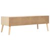vidaXL Mesa de centro con 4 cajones madera maciza de pino 110x50x40 cm