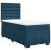 vidaXL Cama box spring con colch&oacute;n terciopelo azul 90x190 cm