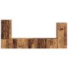 vidaXL Conjunto de mueble de TV 4 pcs Madera envejecida