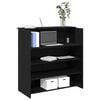 vidaXL Escritorio de recepci&oacute;n roble negro 100x50x103,5 cm madera de ingenier&iacute;a