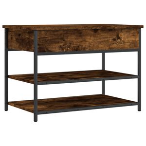 vidaXL Zapatero madera de ingenier&iacute;a roble ahumado 70x42,5x50 cm