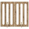 vidaXL Valla plegable para mascotas 2 pcs Roble Artesanal