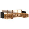 vidaXL Juegos de sof&aacute;s 6 pcs Natural Madera de Acacia S&oacute;lida
