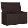 vidaXL Caja de cojines marrón 85 L 86x40x42 cm
