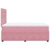 vidaXL Cama box spring con colch&oacute;n terciopelo rosa 120x200 cm