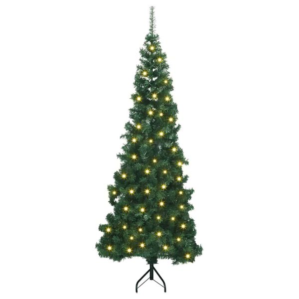 vidaXL &Aacute;rbol de Navidad Artificial de Esquina Verde 180 cm PVC y Metal