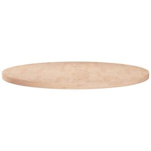 vidaXL Superficie de mesa redonda madera de roble sin tratar &Oslash;70x2,5cm