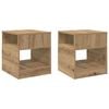 vidaXL Mesa Auxiliar 2 uds. Roble artisan 40,5 x 40 x 45 cm
