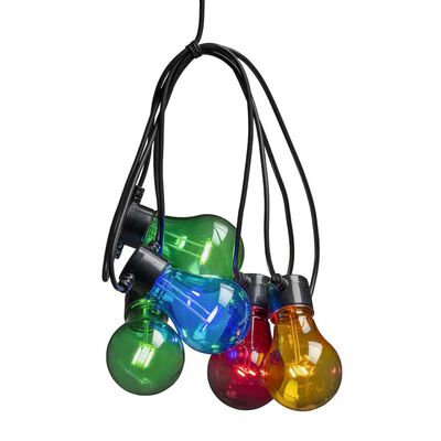 KONSTSMIDE Luces de fiesta con set extensión 10 lámparas multicolor