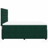 vidaXL Cama box spring con colch&oacute;n terciopelo verde oscuro 140x200 cm