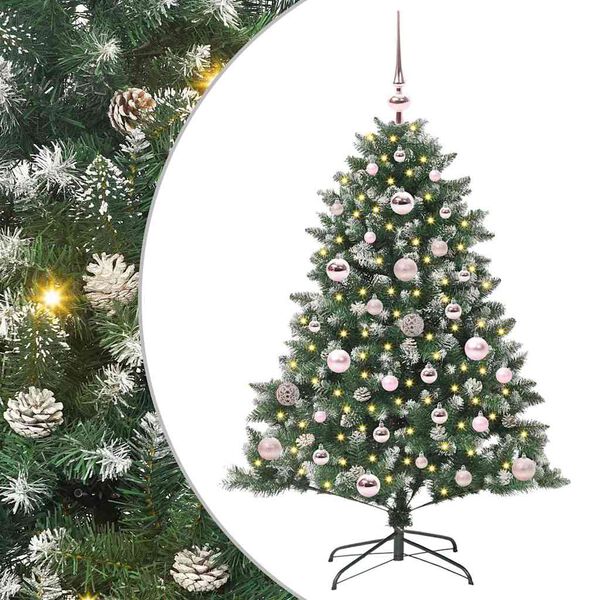 vidaXL &Aacute;rbol de Navidad artificial Verde 120 cm PVC, Pl&aacute;stico y Acero