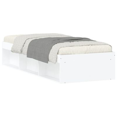 vidaXL Estructura de cama blanca 75x190 cm