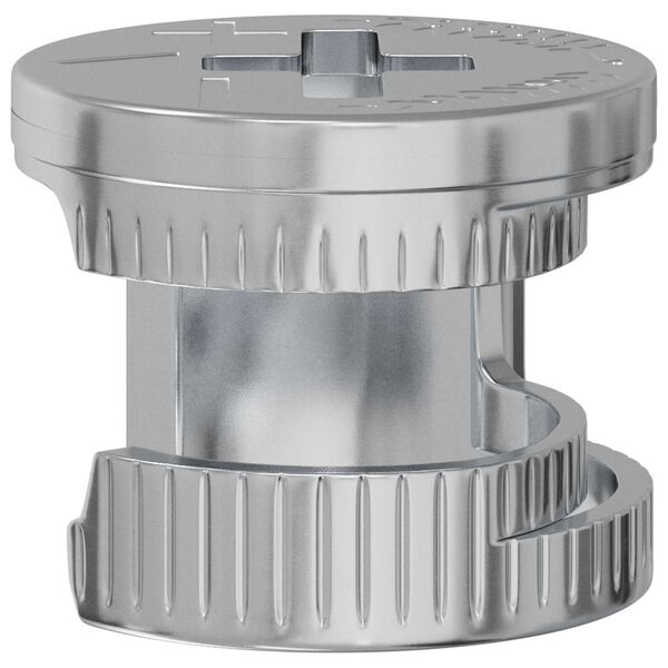 vidaXL Tuercas de bloqueo de perno 12 pcs Plateado 12 x 10 mm Metal