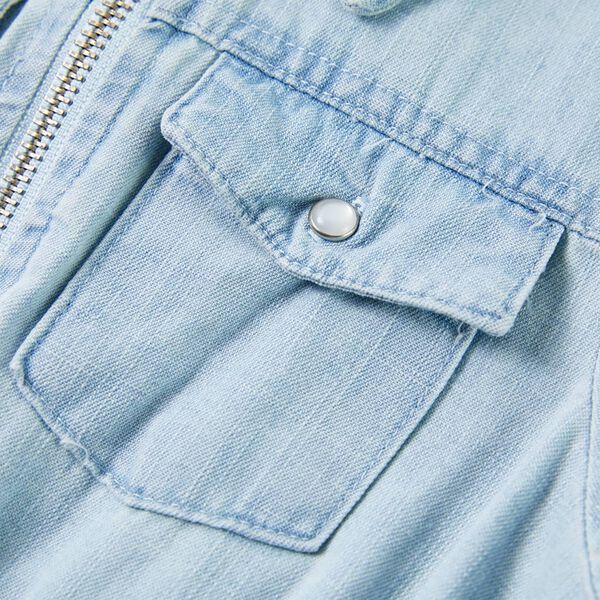 Mono de manga corta infantil azul suave 116