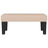 vidaXL Banco de cuero sintético color capuchino 70x30x30 cm
